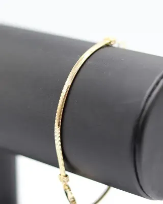 Pulsera Serpiente Infinito Circonitas 18K