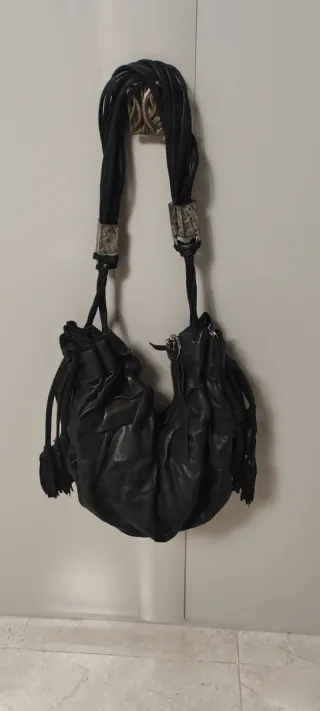 Bolso Piel Roberto Cavalli Negro