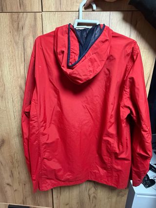 Chaqueta cortavientos impermeable Tribord roja