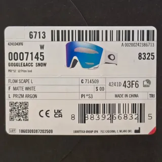 Maschera Sci/snowboard Oakley Flowscape L