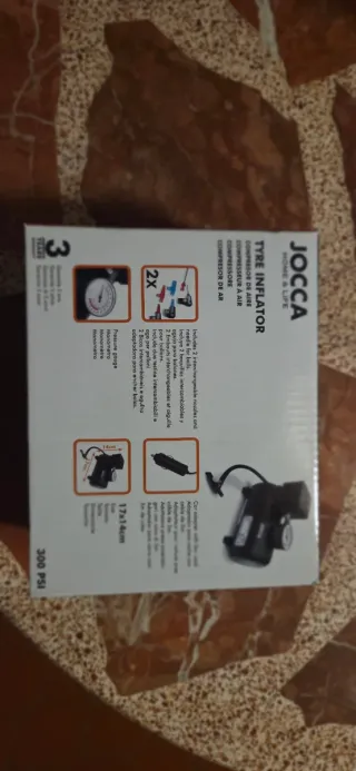 Inflador de Neumáticos JOCCA 300 PSI
