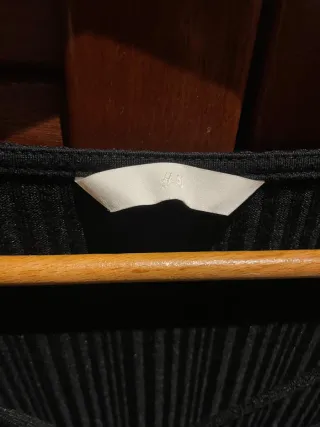 Top H&M Negro Manga Larga