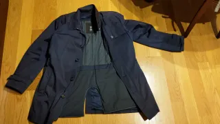 Parka azul hombre