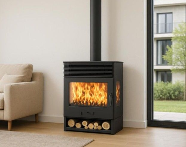 Estufa dde leña Ventilada  ESL197004GRA