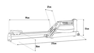 Remo Waterrower A1 Roble