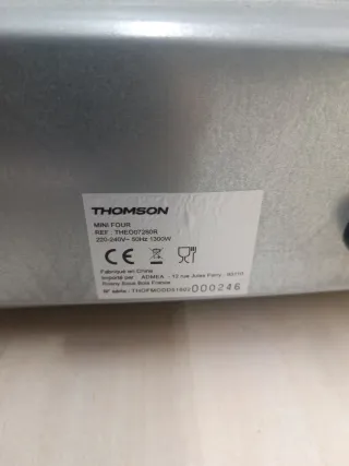 Horno de pizza Thomson