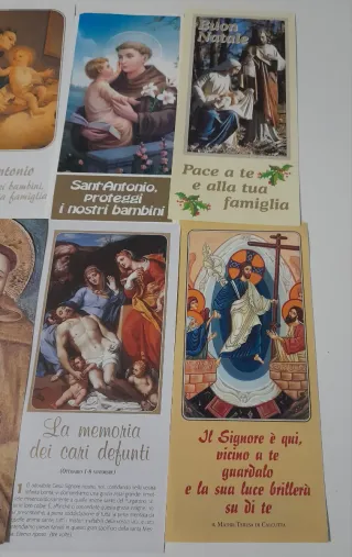 Lotto carte devozionali