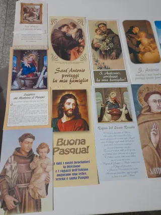 Lotto carte devozionali
