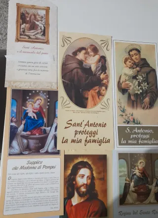 Lotto carte devozionali