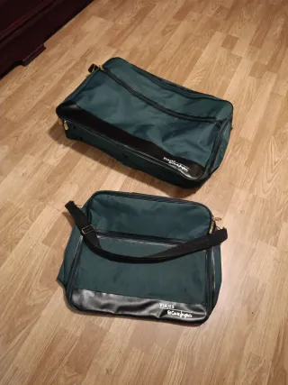 Lote 2 maletines El Corte Inglés verde y negro