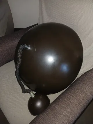 Lampada a sospensione marrone e bianca anni 60