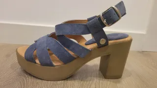 Sandalias de piel natural Vaquetillas