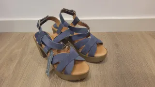 Sandalias de piel natural Vaquetillas