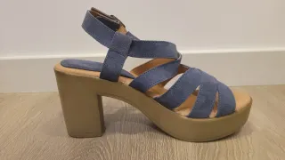 Sandalias de piel natural Vaquetillas