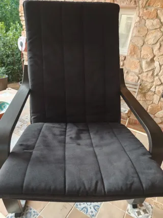 Sillón Poäng Ikea negro-marrón