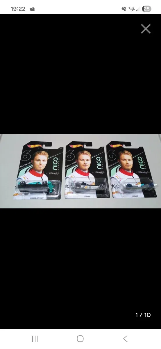 Set 3 Auto Hot Wheels F1 Nico Rosberg