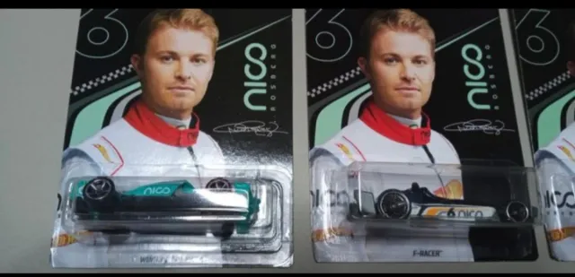 Set 3 Auto Hot Wheels F1 Nico Rosberg