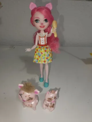 Enchantimals Baño Splash Set Muñeca y Bebé