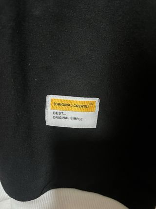 Polo manga larga negro y blanco