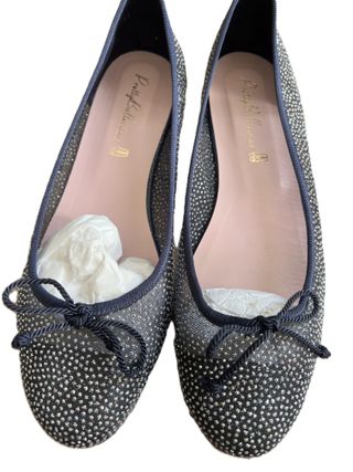 Bailarinas Pretty Ballerinas Negras y Plateadas