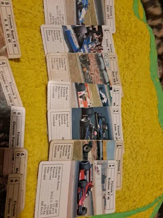Cartas Coches Fórmula 1