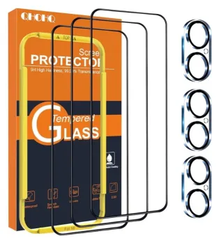 Protettivi schermo QHOHQ per iPhone 16 (3+3)