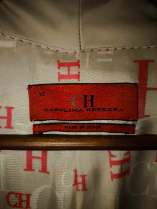Abrigo pana beige Carolina Herrera