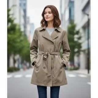 Gabardina Beige Mujer Talla S