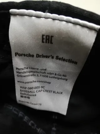 Gorra Porsche Negra Original