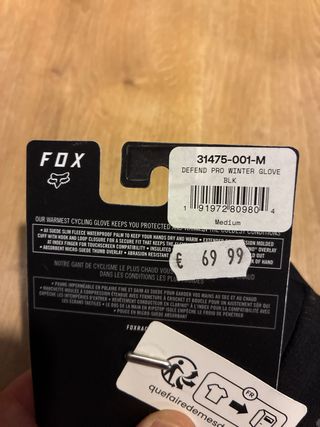 Guantes Fox Defend Pro Winter Talla M