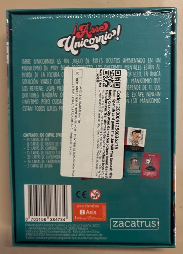 ¡Arre Unicornio! Juego de Mesa