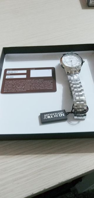 Orologio Mercury Donna Argento Bianco Nuovo