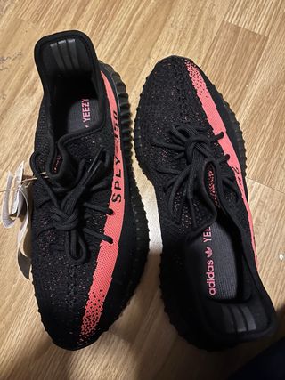 Adidas Yeezy Boost 350 V2 Negro Rosa/rojo