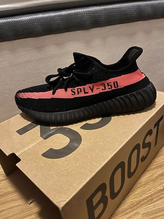 Adidas Yeezy Boost 350 V2 Negro Rosa/rojo
