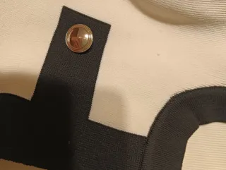 Chaqueta Mango Talla como S, Blanco roto y Negro