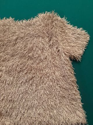 Top Zara Textura Beige