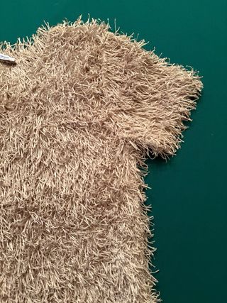 Top Zara Textura Beige