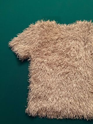 Top Zara Textura Beige