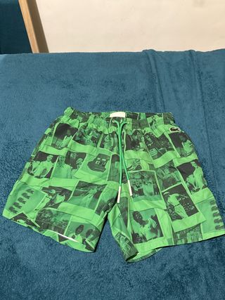Bañador Lacoste Verde Estampado