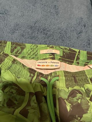 Bañador Lacoste Verde Estampado