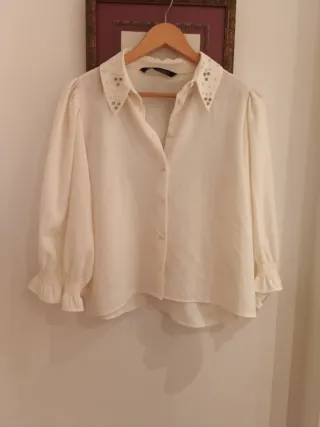 Camisa Zara mujer blanca