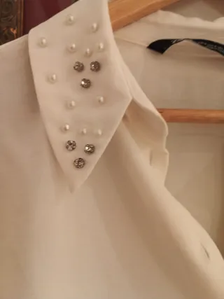 Camisa Zara mujer blanca