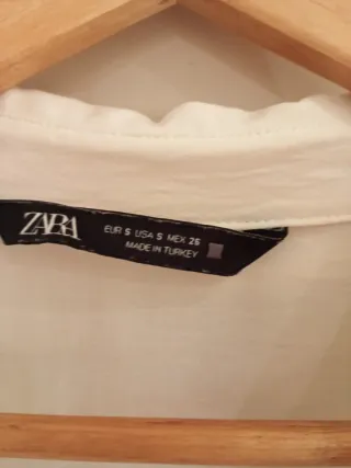 Camisa Zara mujer blanca