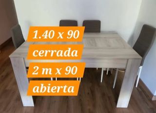 Mesa extensible + 6 sillas