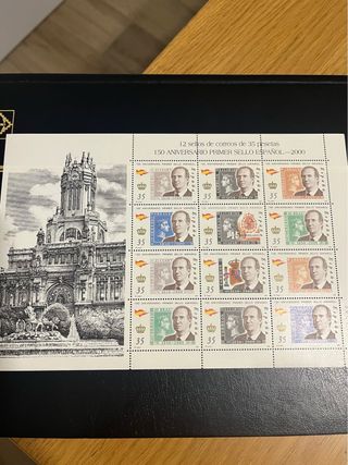 Minipliego 68 España 150 Aniversario Sello