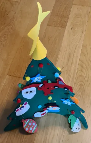 Árbol de Navidad Fieltro Decorado