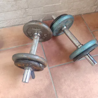 Manubri e dischi da pesi