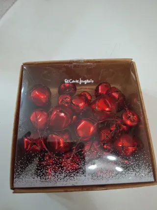 Decoración Navidad Estrella Roja y Cascabeles