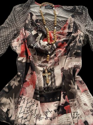 Top asimétrico manga larga Taifun