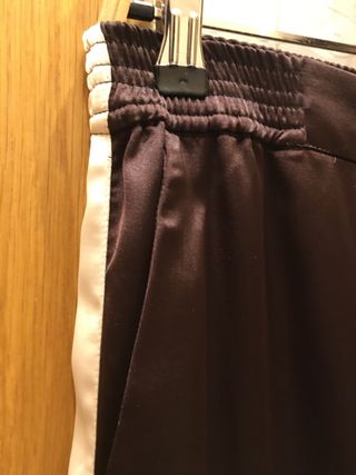 Pantalón Mango Marrón y Blanco Talla M